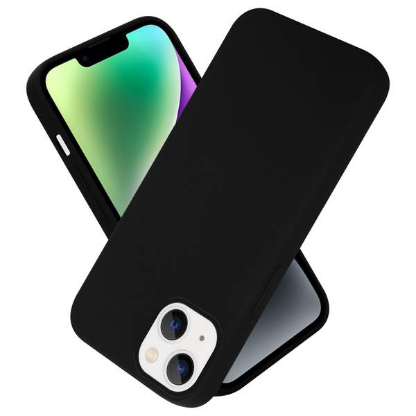 Cadorabo Schutzhülle für Apple iPhone 14 Hülle in Schwarz Handyhülle Case Cover TPU Etui