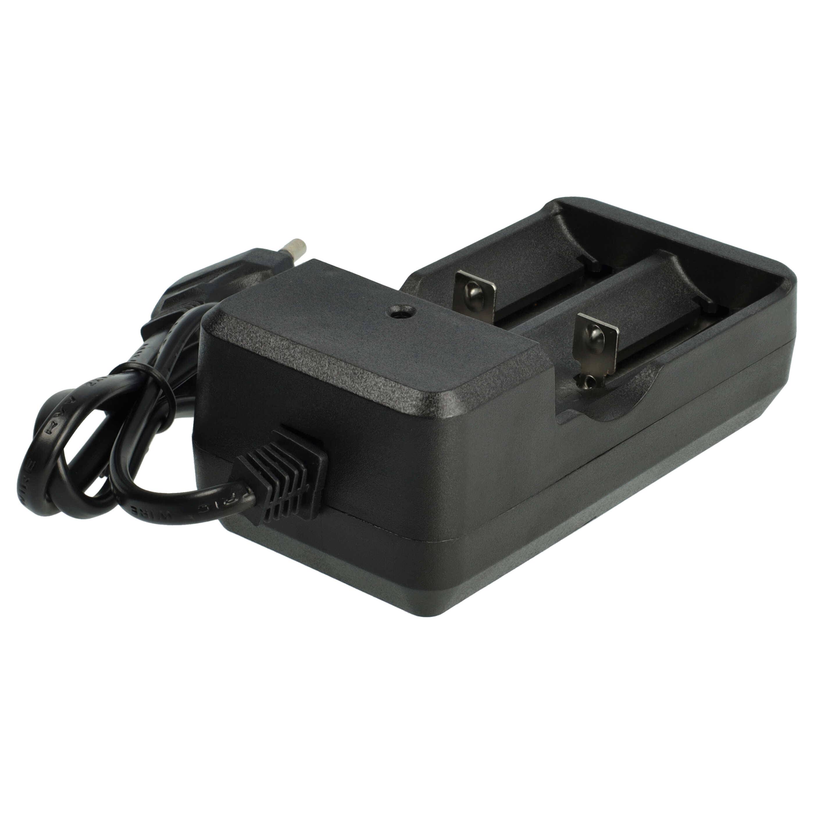 vhbw 2-Fach Akku-Ladegerät kompatibel mit Loongtotem (OEM) Li-Ion-Akkuzellen, Haushaltsbatterien-2