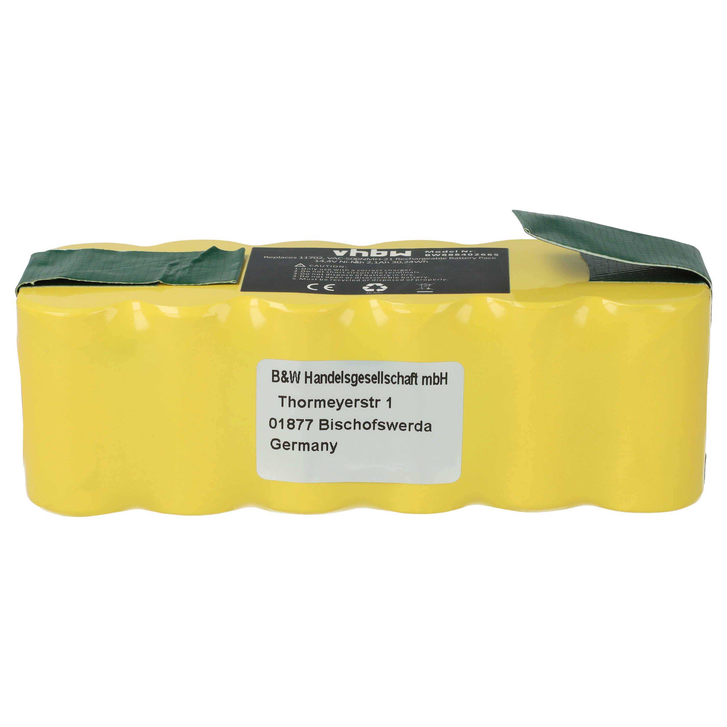 vhbw Akku kompatibel mit iRobot Roomba 886 | R3500, 880, 966, 872, 882, 876, 900, 882E, 980, 960 Saugroboter (2100 mAh-1