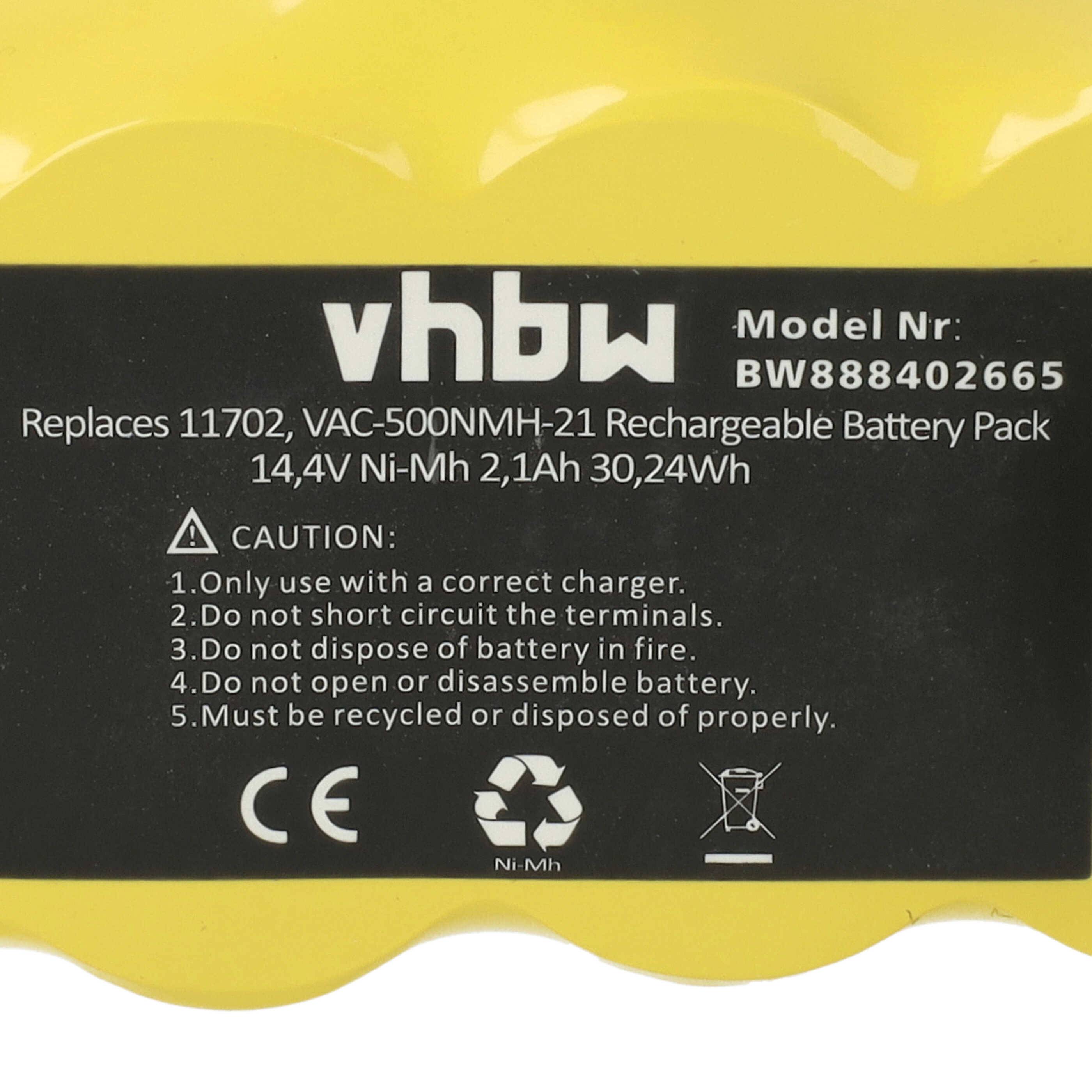 vhbw Akku kompatibel mit iRobot Roomba 886 | R3500, 880, 966, 872, 882, 876, 900, 882E, 980, 960 Saugroboter (2100 mAh-4