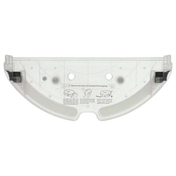 vhbw Bodenplatte Halterung kompatibel mit Roborock S6 Max | S5 Max Saugroboter, Roboterstaubsauger - Bodendeckel Schwarz
