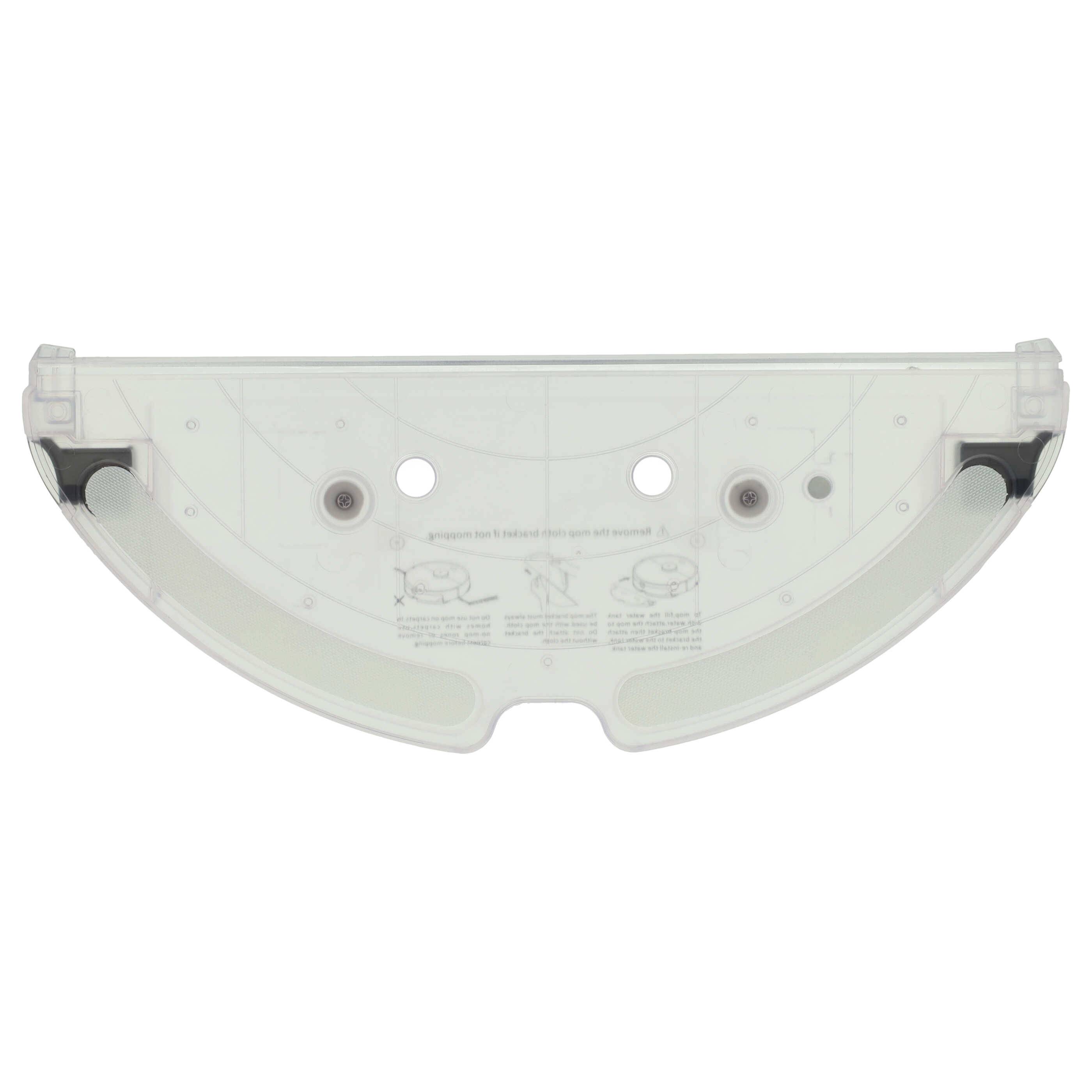 vhbw Bodenplatte Halterung kompatibel mit Roborock S6 Max | S5 Max Saugroboter, Roboterstaubsauger - Bodendeckel Schwarz-1