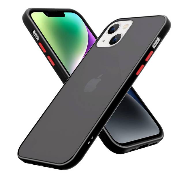Cadorabo Hülle für Apple iPhone 14 Schutz Hülle in Transparent Handyhülle Hybrid Schutzhülle Etui TPU Silikon