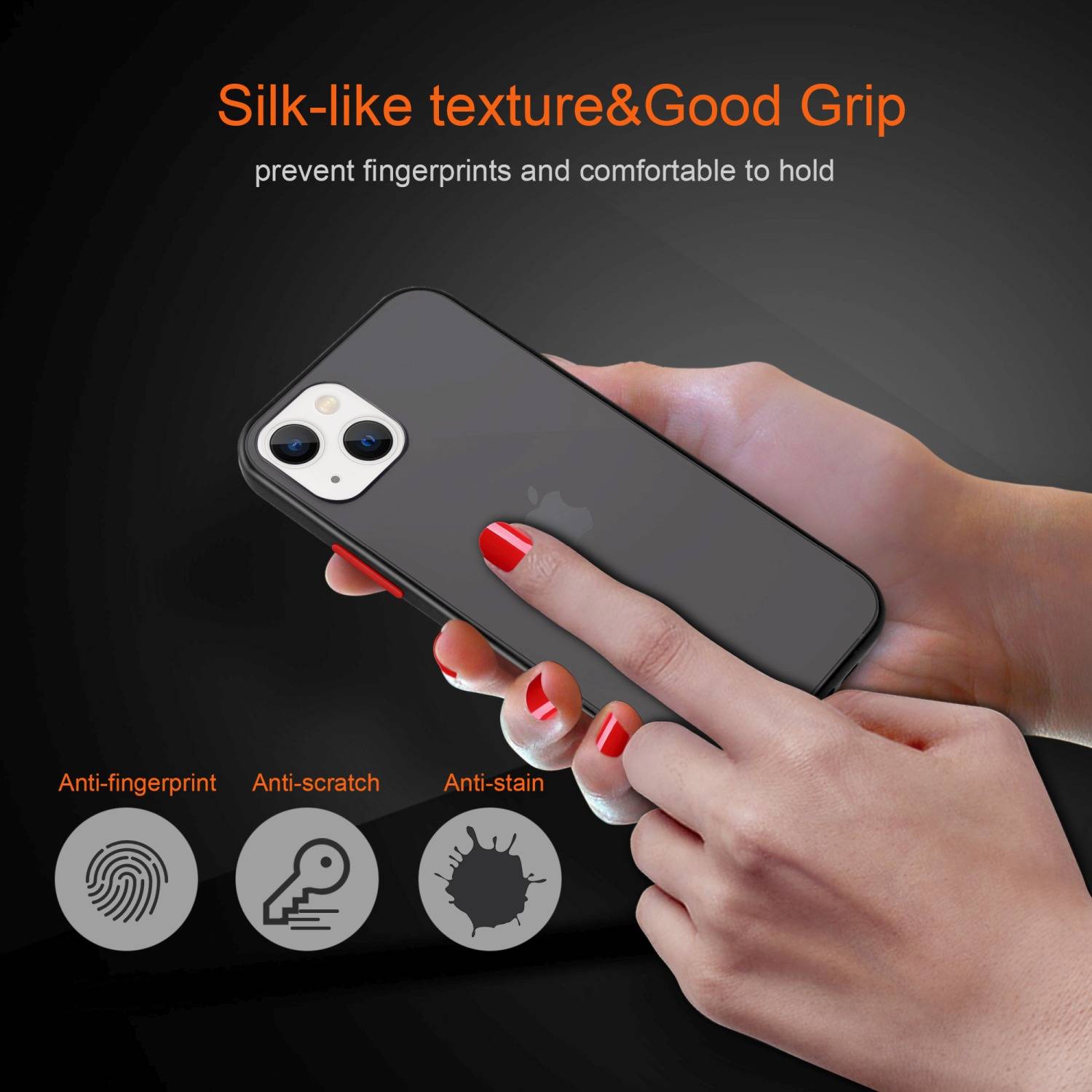 Cadorabo Hülle für Apple iPhone 14 Schutz Hülle in Transparent Handyhülle Hybrid Schutzhülle Etui TPU Silikon-2