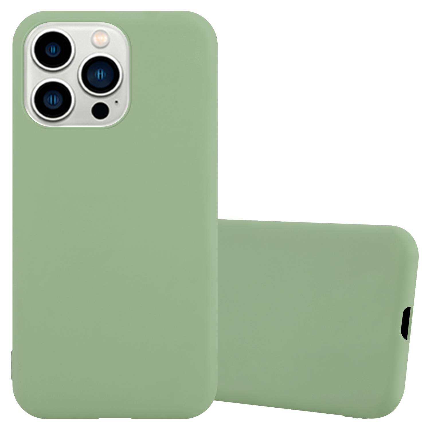 Cadorabo Hülle für Apple iPhone 14 PRO MAX Schutzhülle in Grün Handyhülle TPU Silikon Etui Case Cover-0