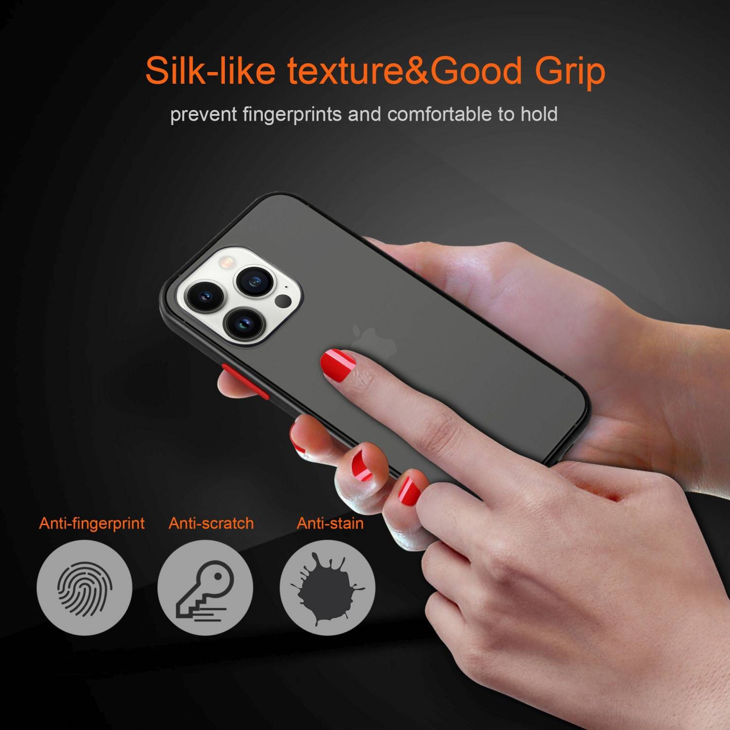 Cadorabo Hülle für Apple iPhone 14 PRO Schutz Hülle in Transparent Handyhülle Hybrid Schutzhülle Etui TPU Silikon-2