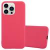 Cadorabo Hülle für Apple iPhone 14 PRO MAX Schutzhülle in Rot Handyhülle TPU Silikon Etui Case Cover