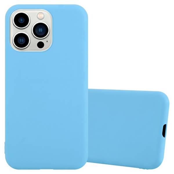 Cadorabo Hülle für Apple iPhone 14 PRO MAX Schutzhülle in Blau Handyhülle TPU Silikon Etui Case Cover
