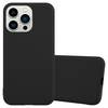 Cadorabo Hülle für Apple iPhone 14 PRO MAX Schutzhülle in Schwarz Handyhülle TPU Silikon Etui Case Cover
