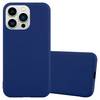 Cadorabo Hülle für Apple iPhone 14 PRO MAX Schutzhülle in Blau Handyhülle TPU Silikon Etui Case Cover