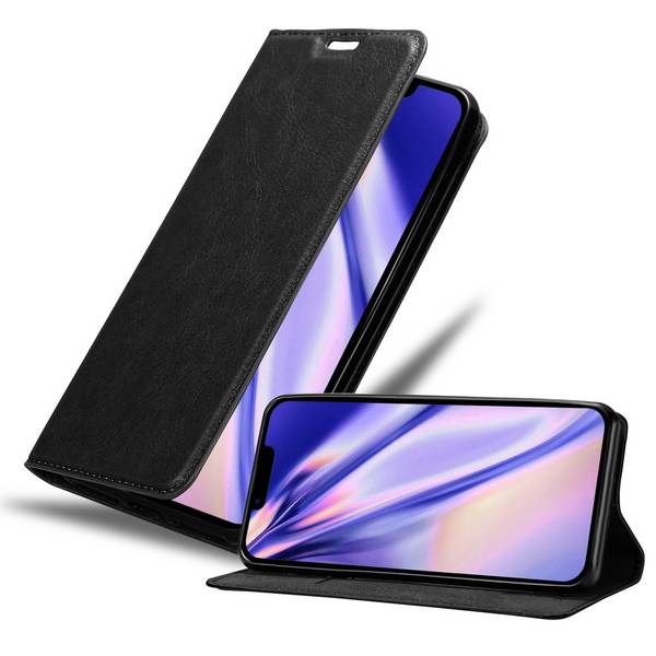 Cadorabo Hülle für Apple iPhone 14 Schutz Hülle in Schwarz Handyhülle Etui Case Cover Magnetverschluss