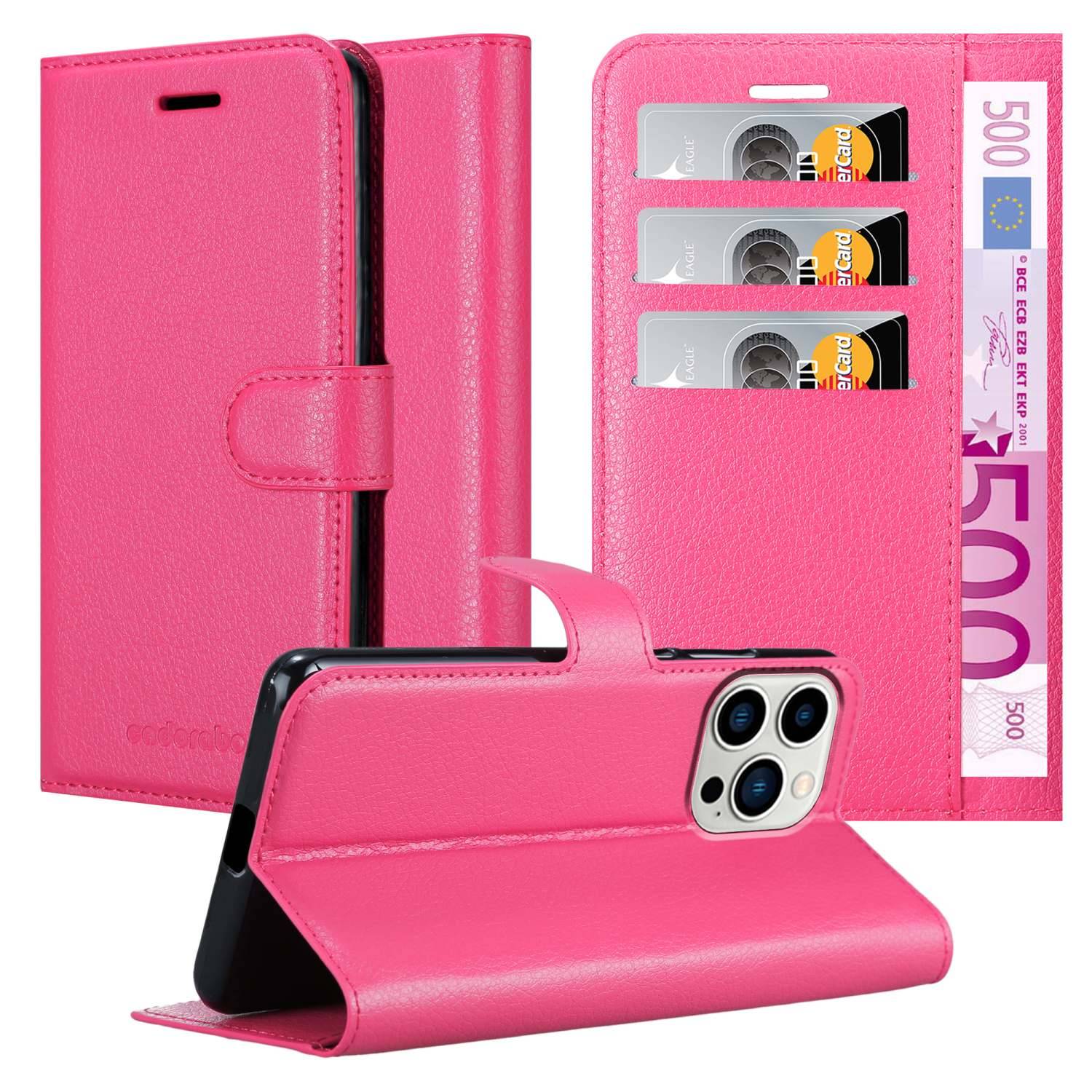Cadorabo Hülle für Apple iPhone 14 PRO Schutz Hülle in Pink Handyhülle Etui Case Cover Magnetverschluss-0