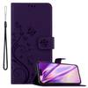 Cadorabo Hülle für Apple iPhone 14 PRO Schutz Hülle in Lila Schutzhülle Handy Hülle Etui Case Blumen Flower