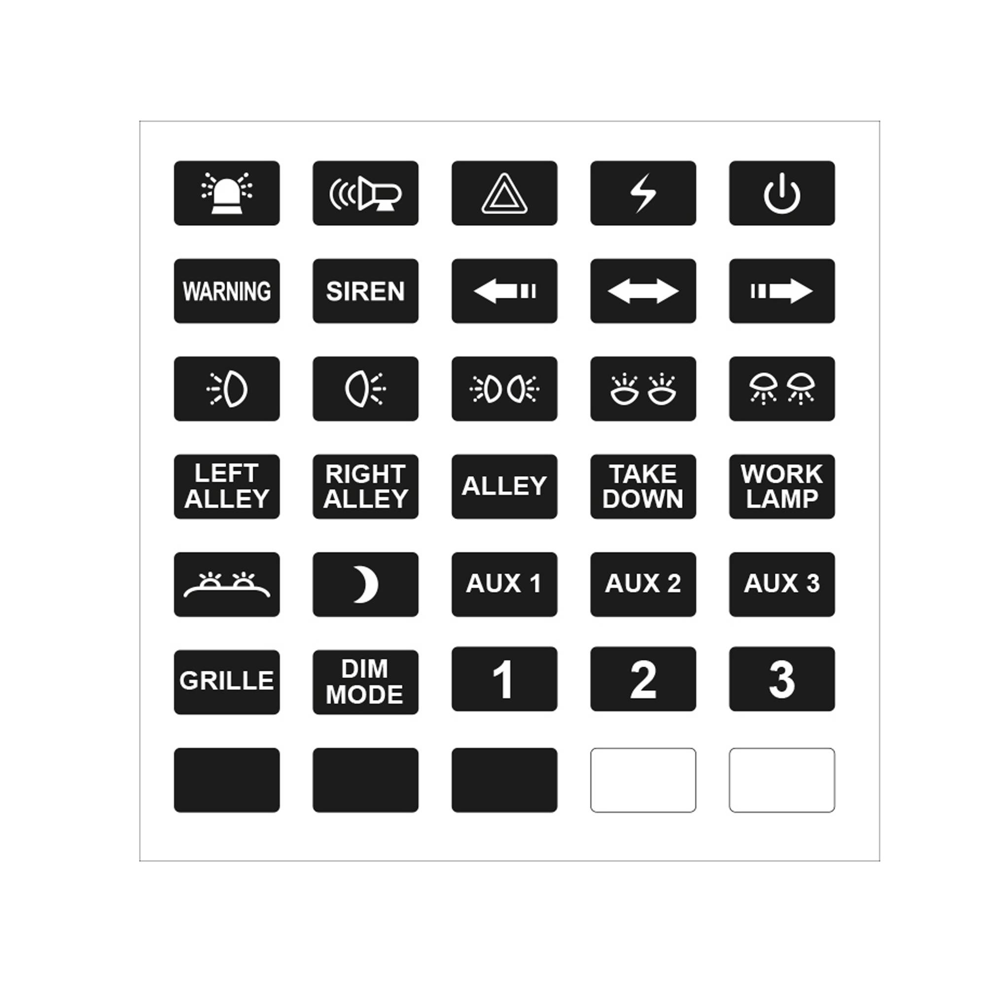 Universal Bedienpanel B8 - inkl. Relaisstation - beleuchtet - 8 Schalt-/Tastfunktionen-3