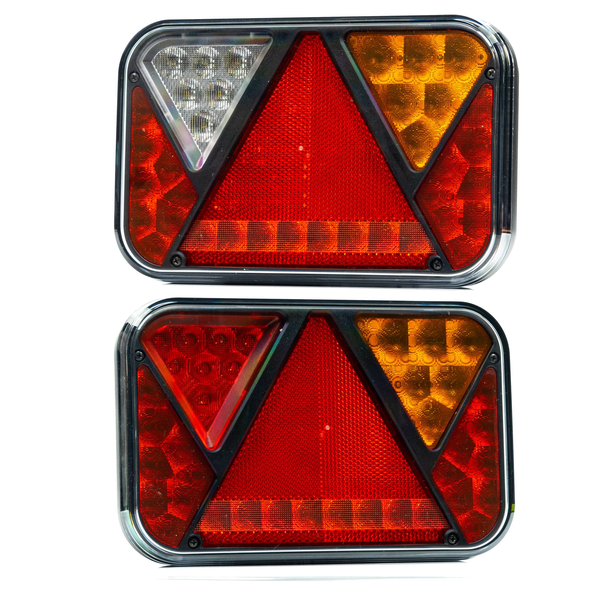 REFLECT LED Rückleuchten Set mit 5P Bajonett Anschluss LKW o. Anhänger | CAN-BUS Version-0