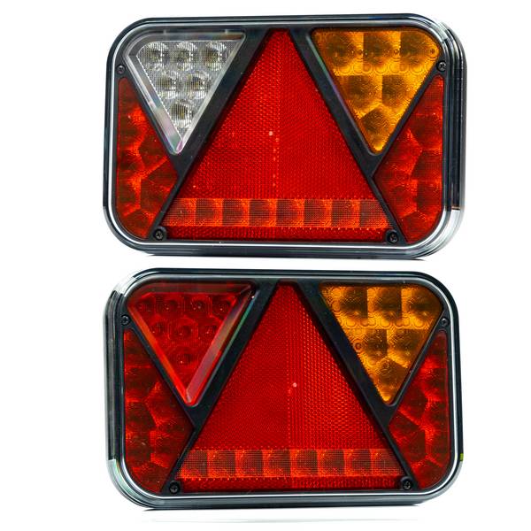 REFLECT LED Rückleuchten Set mit 5P Bajonett Anschluss LKW o. Anhänger | CAN-BUS Version