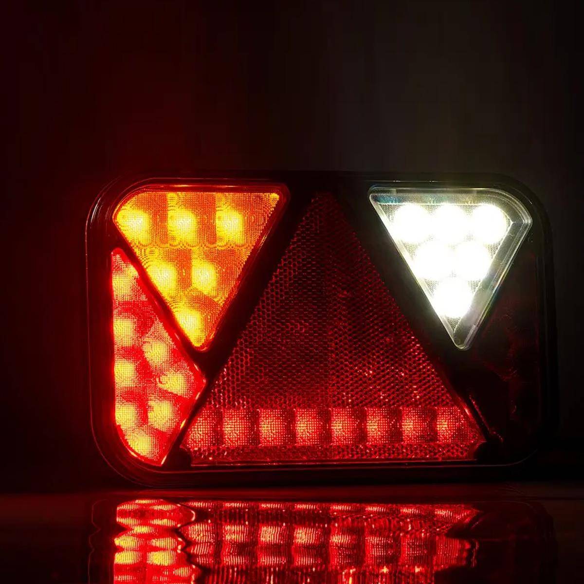 REFLECT LED Rückleuchten Set mit 5P Bajonett Anschluss LKW o. Anhänger | CAN-BUS Version-3