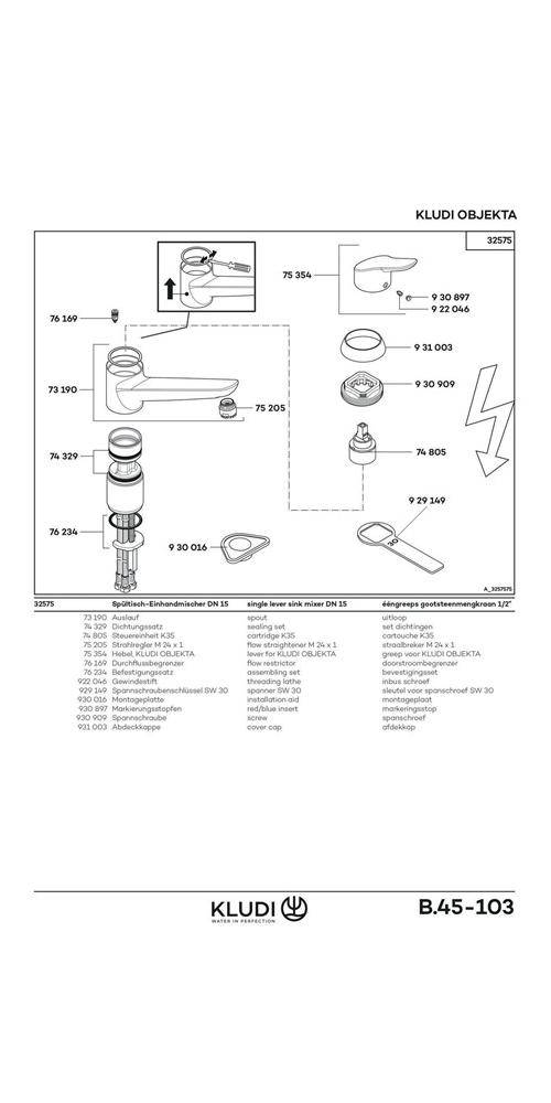 Kludi Objekta Spültisch-Einhandmischer drucklos, chrom, 1 Stk.-1