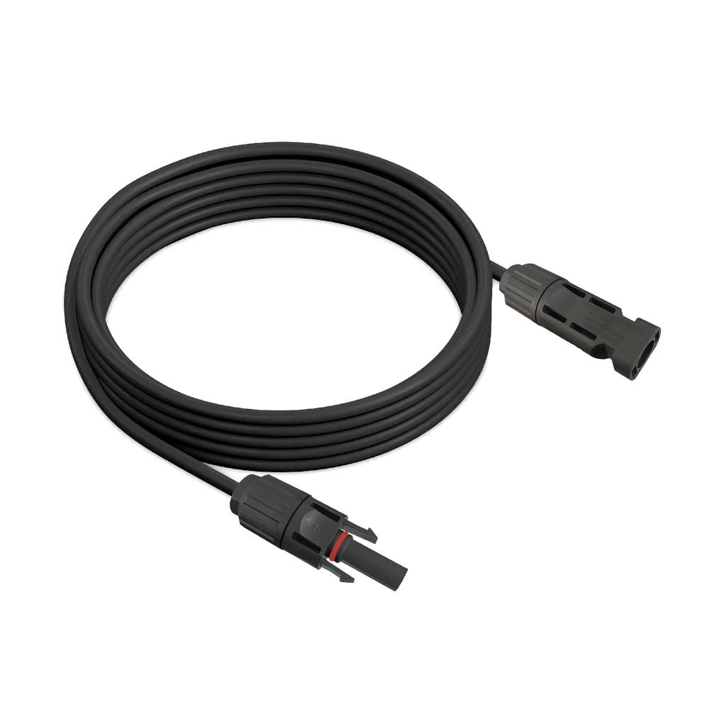5m Solarkabel Verlängerungskabel rot +schwarz 6mm² mit Solarsteckern Solar-2