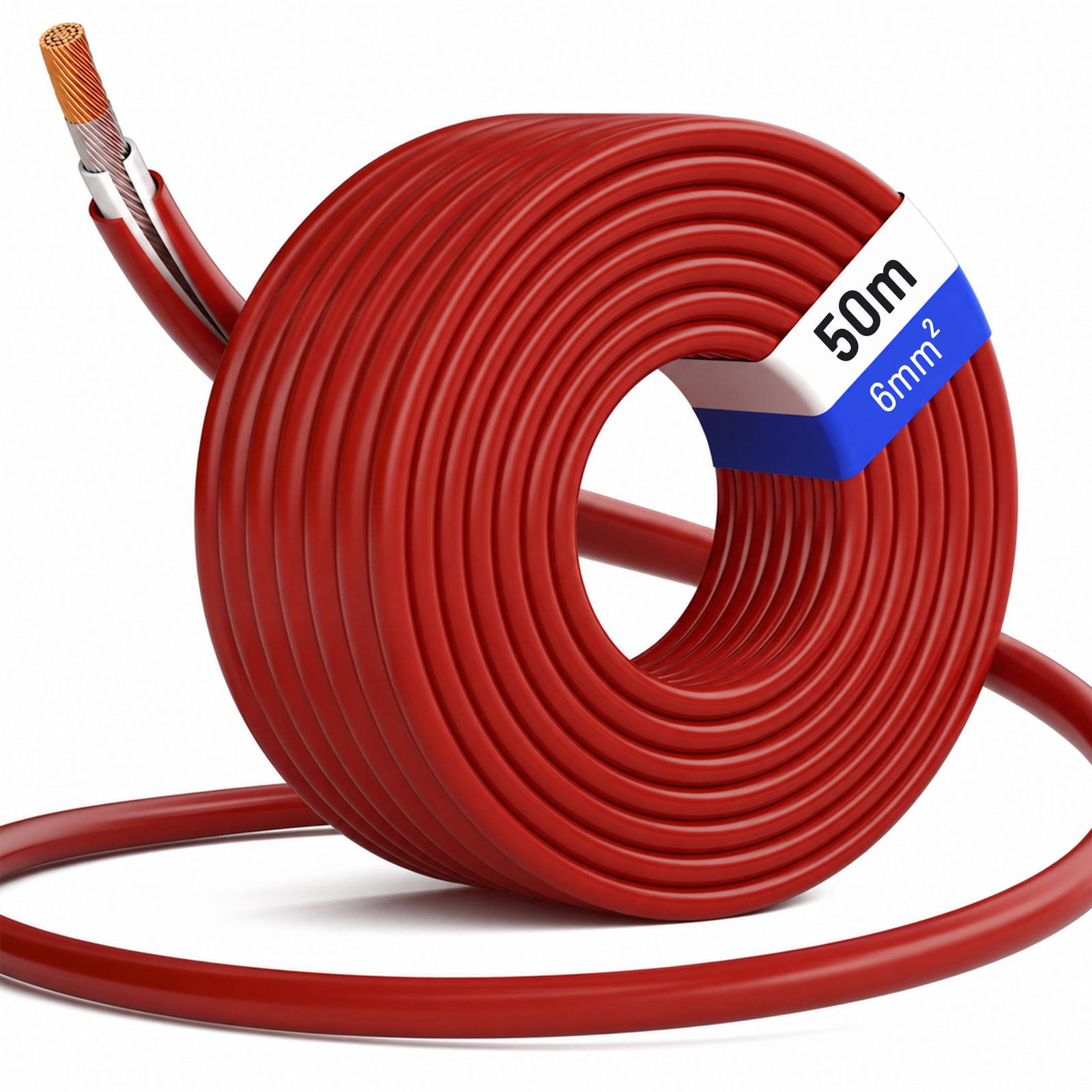 hb-digital Solarkabel 50m PV Kabel 6mm2 H1Z2Z2-K für Solaranlagen rot-0