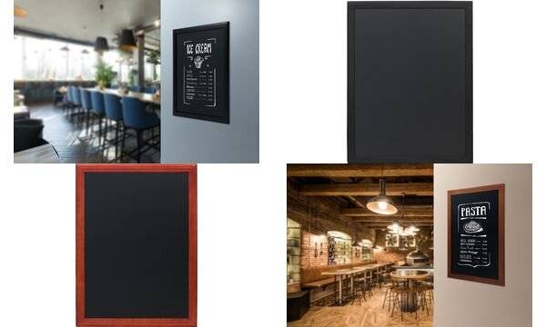 Securit Kreidetafel UNIVERSAL, mit Holzrahmen, schwarz-1