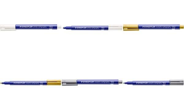 Layoutmarker 8325 Metallic calligraphy ca. 2,8mm weiß-2