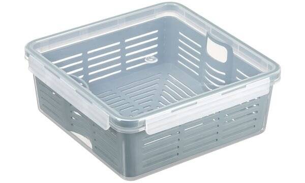 plast team Frischhaltedose Amsterdam mit Sieb, 2,5 Liter (63600309)-0