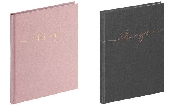 PAGNA Notizbuch "things", DIN A5, blanko, grau-1