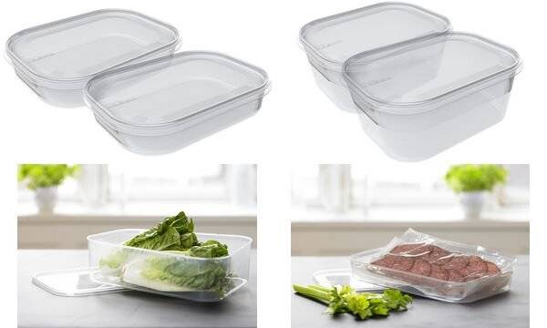 plast team Gefrierdosen-Set Helsinki, 1,4 Liter, 2er Set (63600382)-1