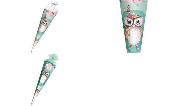 Schultüte Eule Lieselotte - eckig 85 cm-2