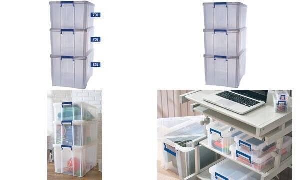 Fellowes ProStore, Aufbewahrungsbox, Transparent, Rechteckig, Polypropylen (PP), Einfarbig, Transparent-3