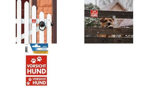 HERMA Hinweisetiketten "Vorsicht Hund"-2