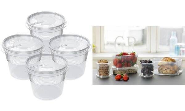 plast team Gefrierdosen-Set Helsinki, 0,3 Liter, 4er Set (63600379)-1