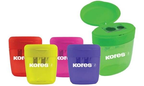 Kores Doppel-Spitzdose DEPOSITO two, farbig sortiert-1