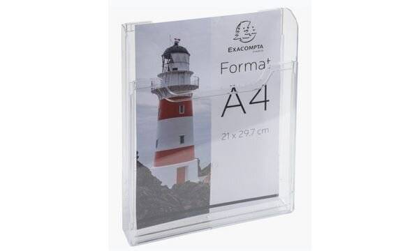 Wandprospekthalter A4 hoch 1Fach transparent-2