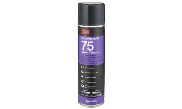 3M Sprühkleber Repositionable 75, wiederlösbar, klar, 500ml (9055273)-3