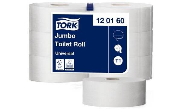 TORK Großrollen-Toilettenpapier Jumbo, 1-lagig, natur, 480 m (6700073)-0