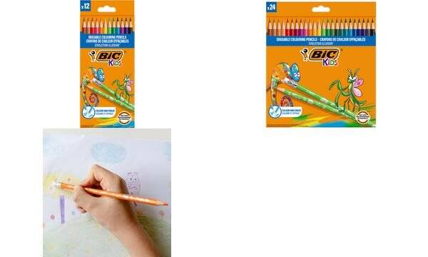 BIC KIDS Buntstift EVOLUTION ILLUSION, radierbar, 24er Etui (5103750)