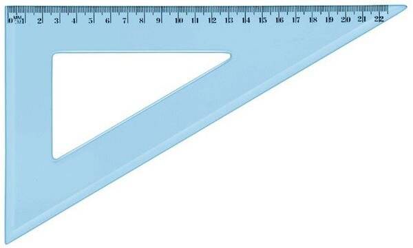 Wonday Zeichendreieck 60 Grad, 210 mm, aus Kunststoff, blau (61450963)