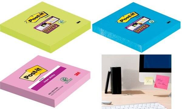 Post-it Haftnotiz Super Sticky 654-6SS-BLU 76x76mm 90Bl. ultrabl-0