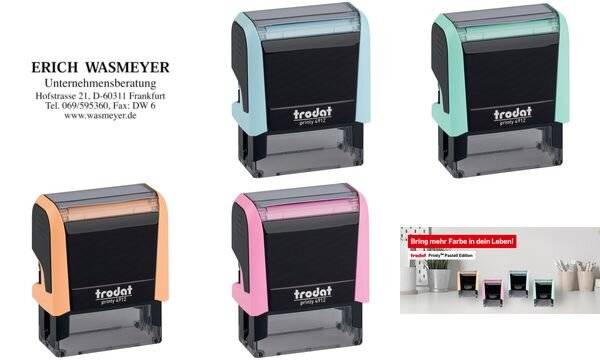 trodat Textstempelautomat Printy 4912 4.0, pastell-rosa (62516254)-1
