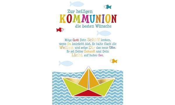 SUSY CARD Kommunionskarte "Schiffchen" (40052137)-0
