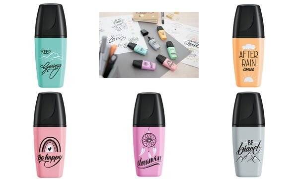 Textmarker Boss Mini Pastellove Edition 2.0 rosiges Rouge-2