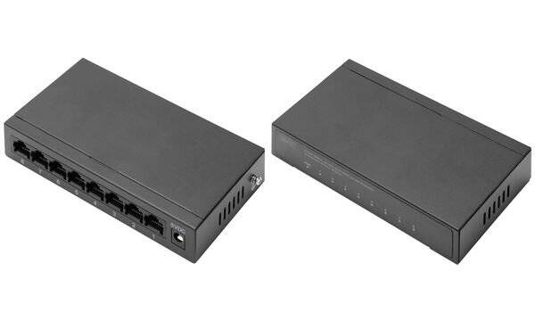 DIGITUS - 8-Port Gigabit Switch, Desktop, Unmanaged, Metallgehäuse-3