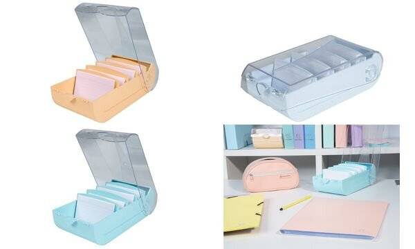EXACOMPTA Lernkartei BunnyBox, A8, pastellblau (8702798)
