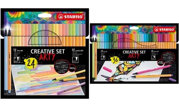 STABILO point 88 / Pen 68 Kreativ-Set ARTY, 36er Kartonetui (55500727)-1
