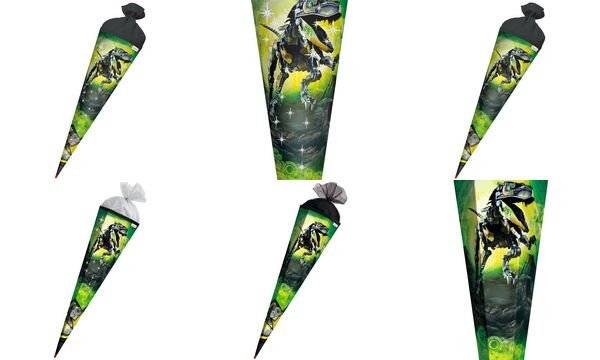 Schultüte Robo-Rex - sechseckig 85 cm-2