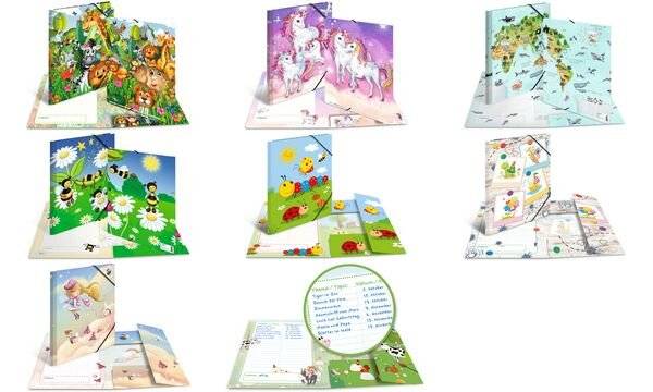 Sammelmappe A4 Karton Bienenwiese-2