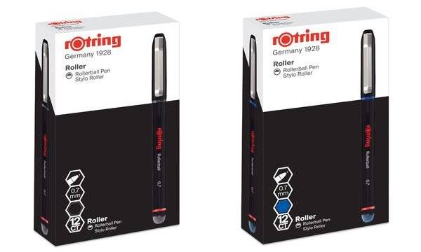 rotring Rollerball, Strichstärke: 0,7 mm, schwarz (5021343)-0
