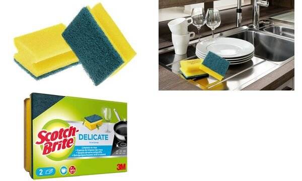 Scotch-Brite Universalschwamm DELICATE, Farbe: gelb/blau-1